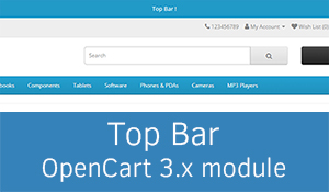 Top Bar OpenCart